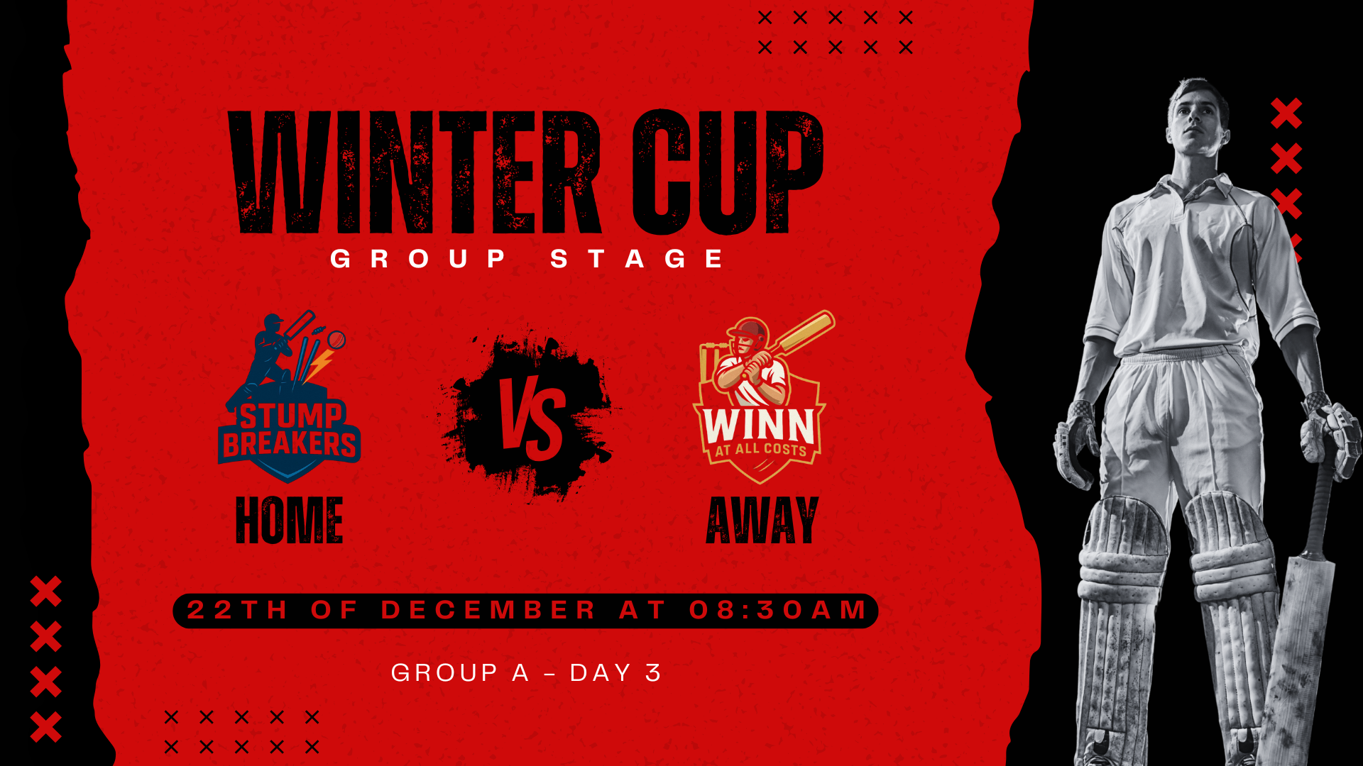 Winn At All Cost 96/4 – 80/5 Stump Breakers