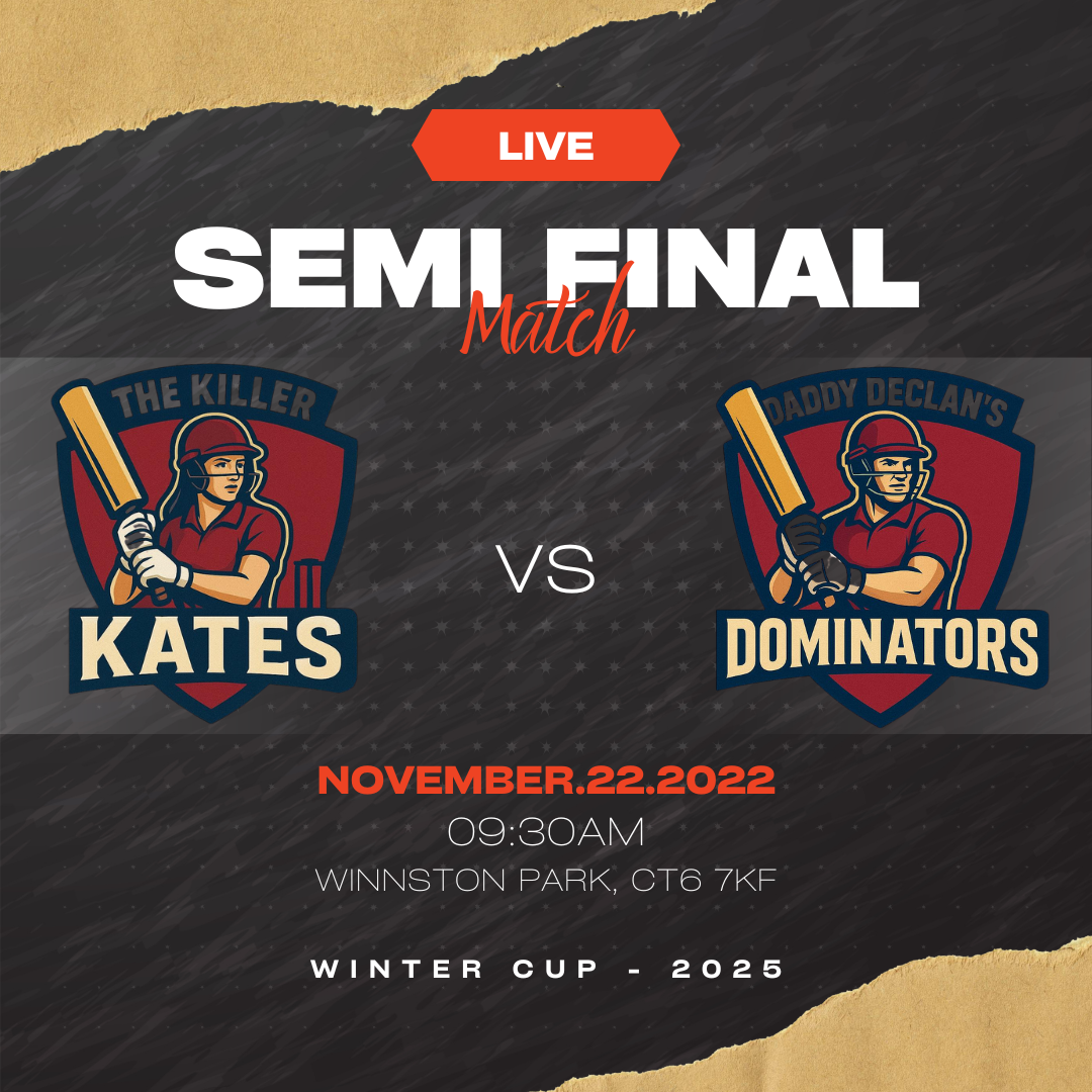 Daddy Declan's Dominators 124/5 – 47/5 The Killer Kates