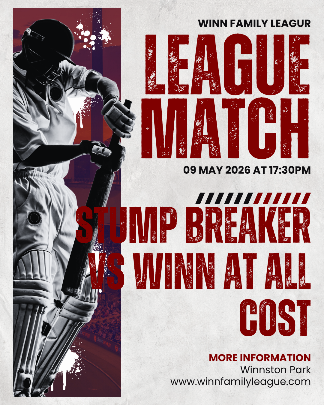 Winn At All Cost 111/2 – 107/1 Stump Breakers