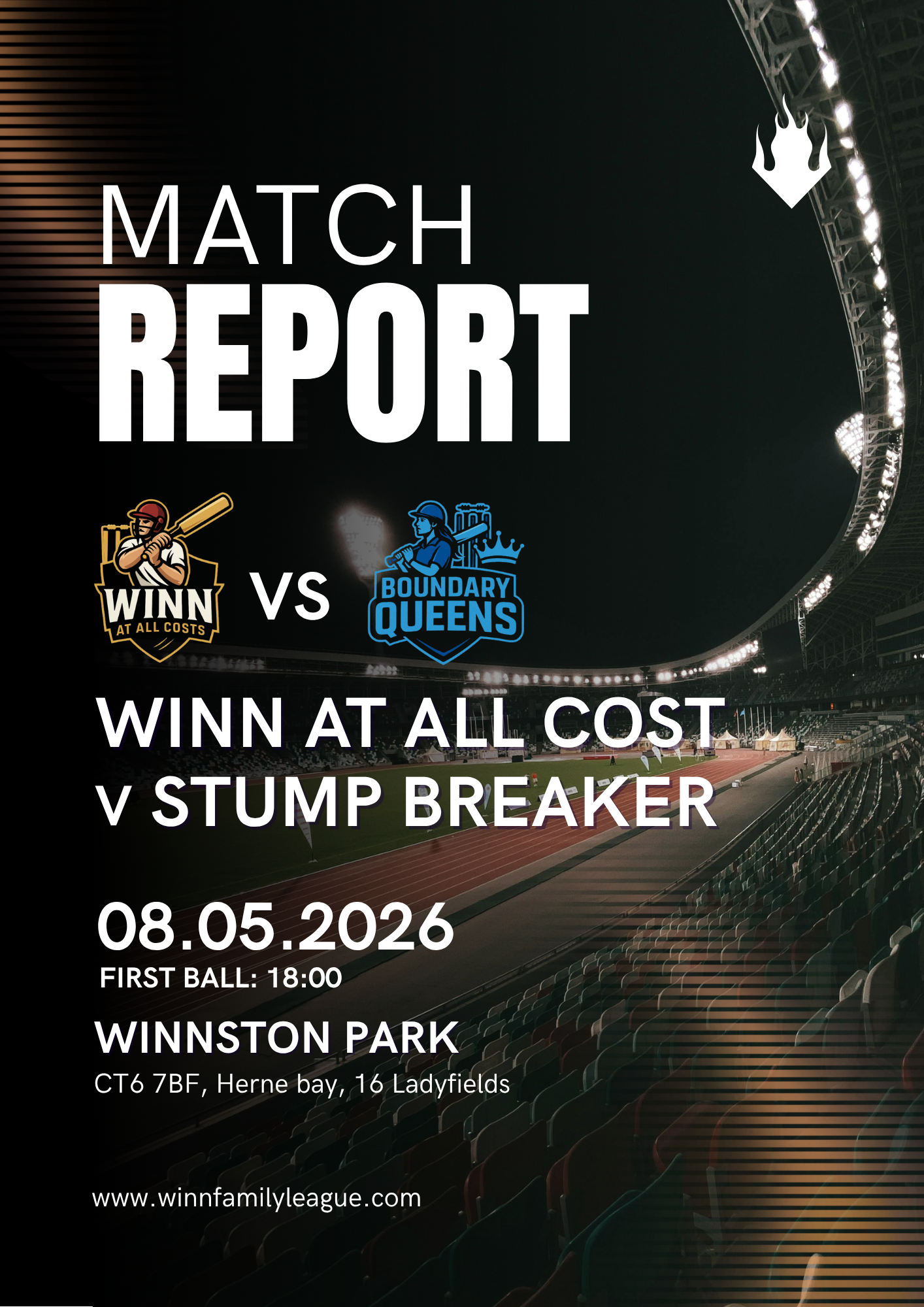 Winn At All Cost 30/2 – 29/5 Boundary Queens